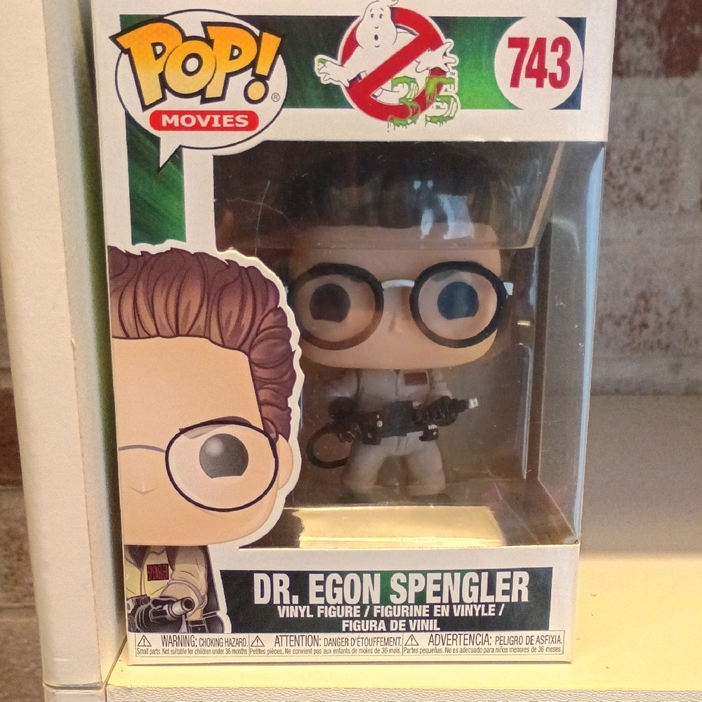 Funko Pop Dr. Egon Spengler Figure with Black Glasses